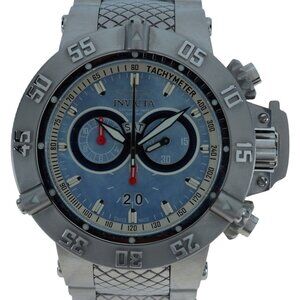Men's 50mm Invicta Subaqua Noma III 500M Blue MOP Dial Quartz Watch Ref: 4568!